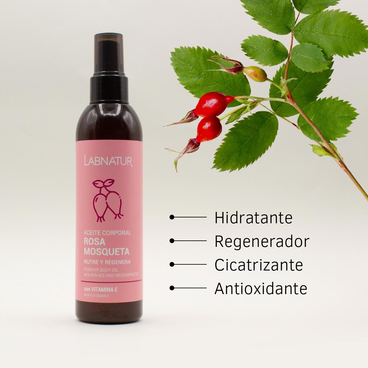 Aceite Corporal ROSA MOSQUETA 200ml - Labnatur