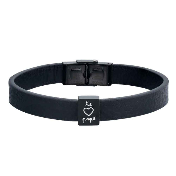Pulsera Te quiero Papá Chapa Negra