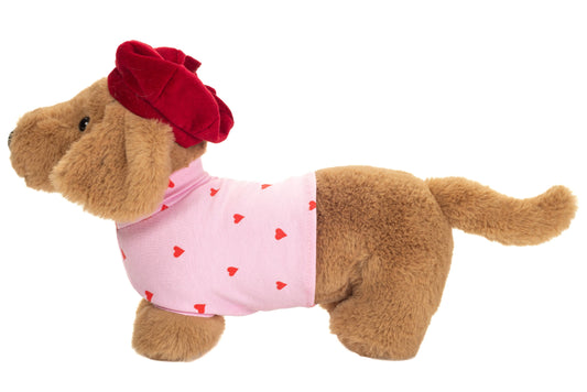 Perra salchicha Amelie 26 cm - Peluche - Juguete de tela- HERMANN TEDDY COLLECTION