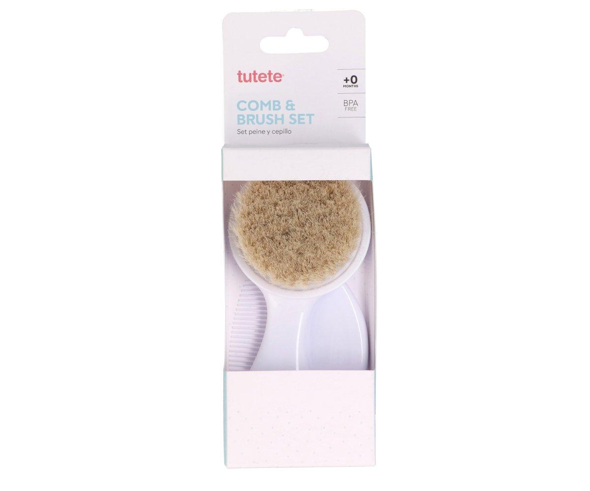 Set Peine y Cepillo Blanco-TUTETE