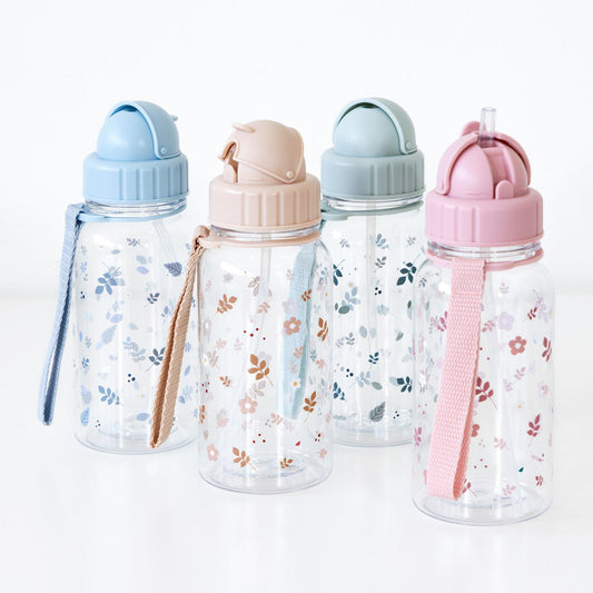 Botella Plástico Leaves Blue-TUTETE