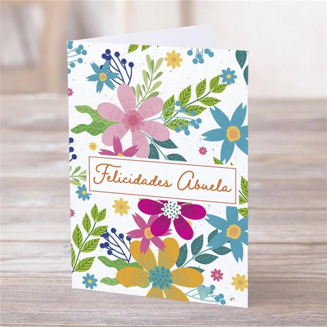 Postal FELICIDADES ABUELA - Happy Mots