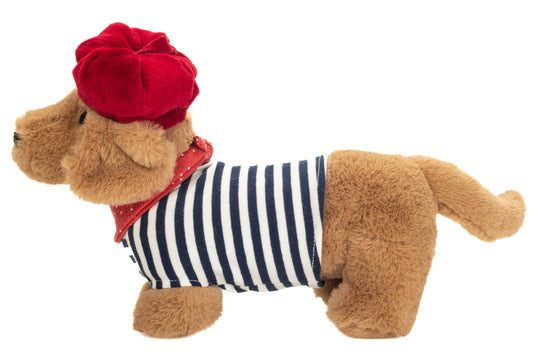 Perro salchicha Claude 26 cm - Peluche - Juguete de tela- HERMANN TEDDY COLLECTION