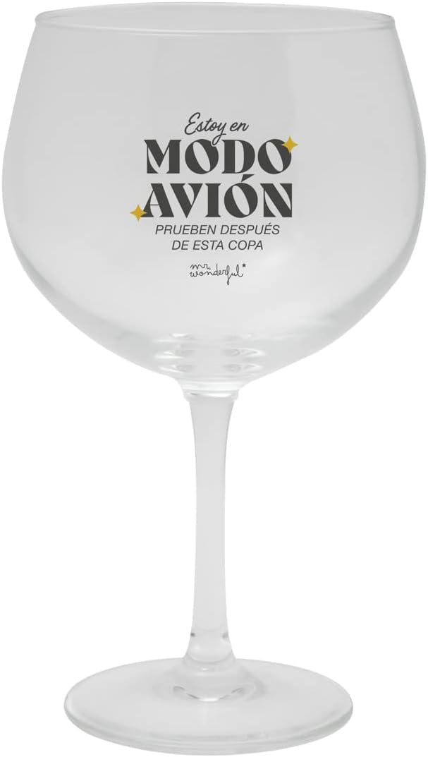 Copón Gin-Tonic ESTOY EN MODO AVIÓN,PRUEBEN DESPUÉS DE ESTA COPA - MR WONDERFULL