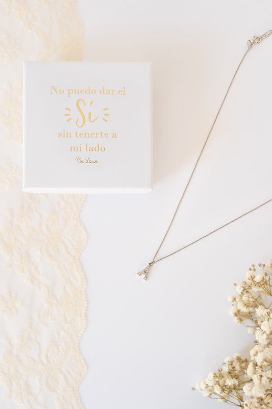 GARGANTILLA Initial Zirconia- Be Love