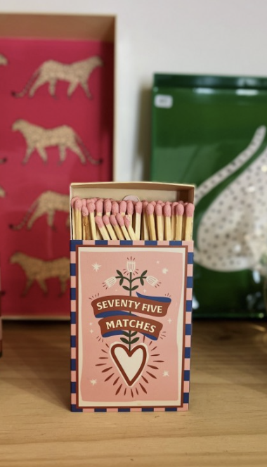 A Dopo ‘Hearts’ Box of 75 Long Matches - PADDYWAX