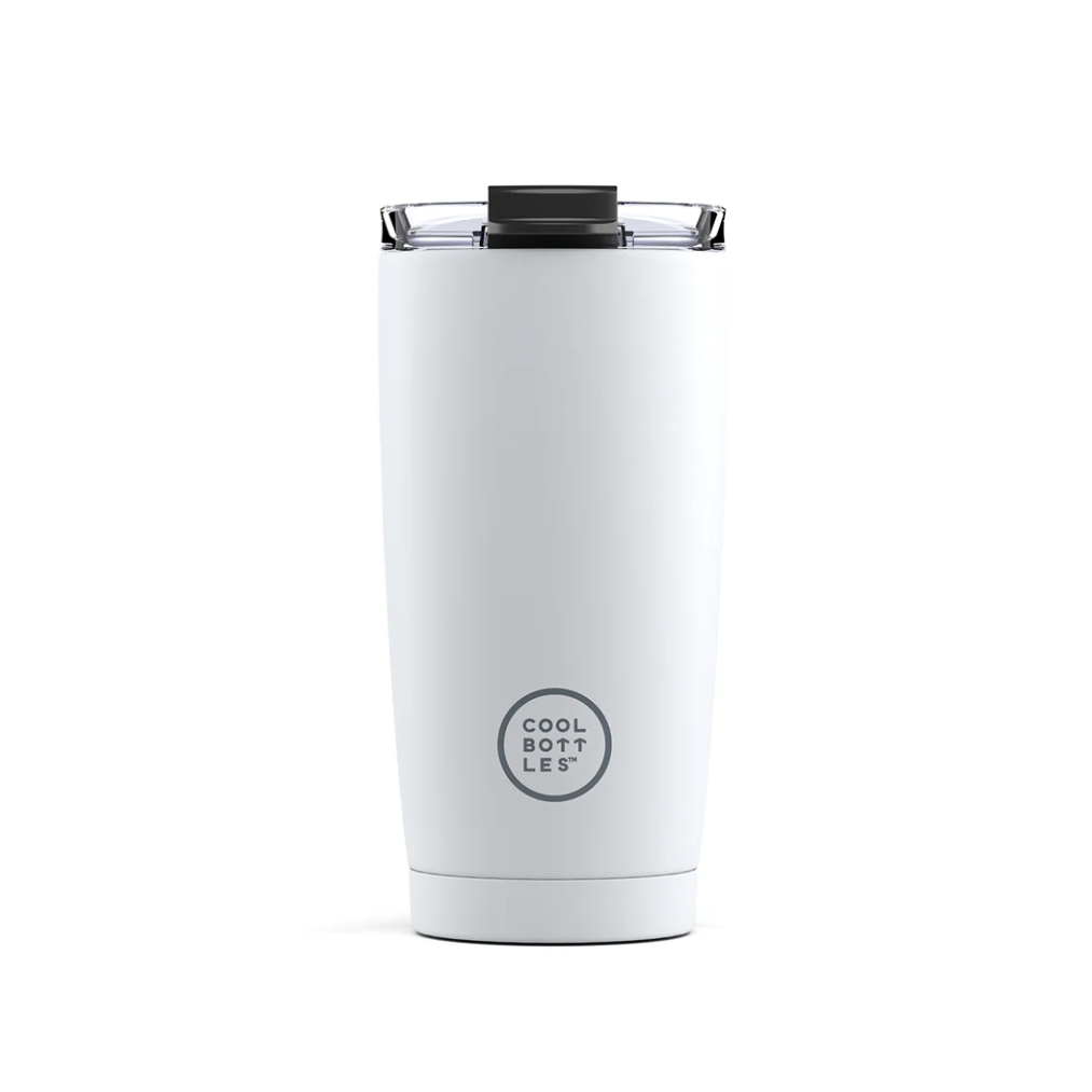 Vaso térmico Tumbler de Acero Inoxidable MONO WHITE 550ml- COOL BOTTLES