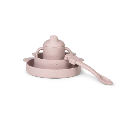 Vajilla de 4 piezas de silicona ZOE ROSA - TOUS
