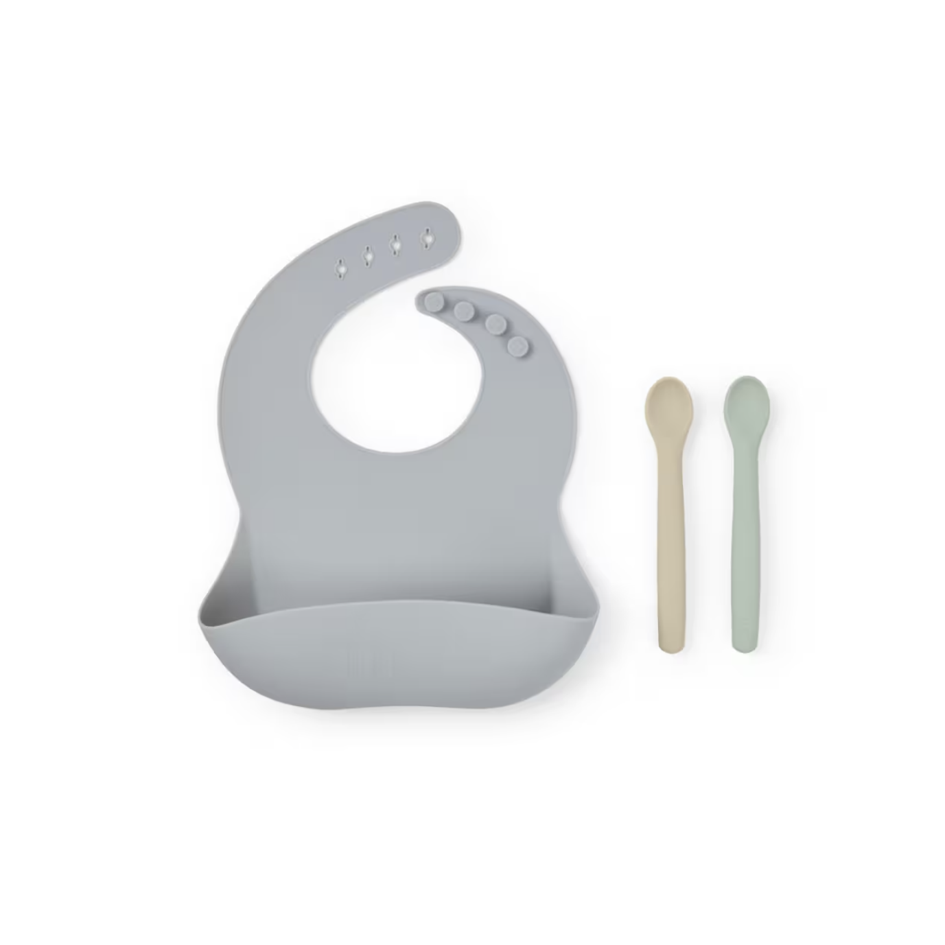 Set de babero y 2 cucharas FOOD KIT AZUL CELESTE - TOUS