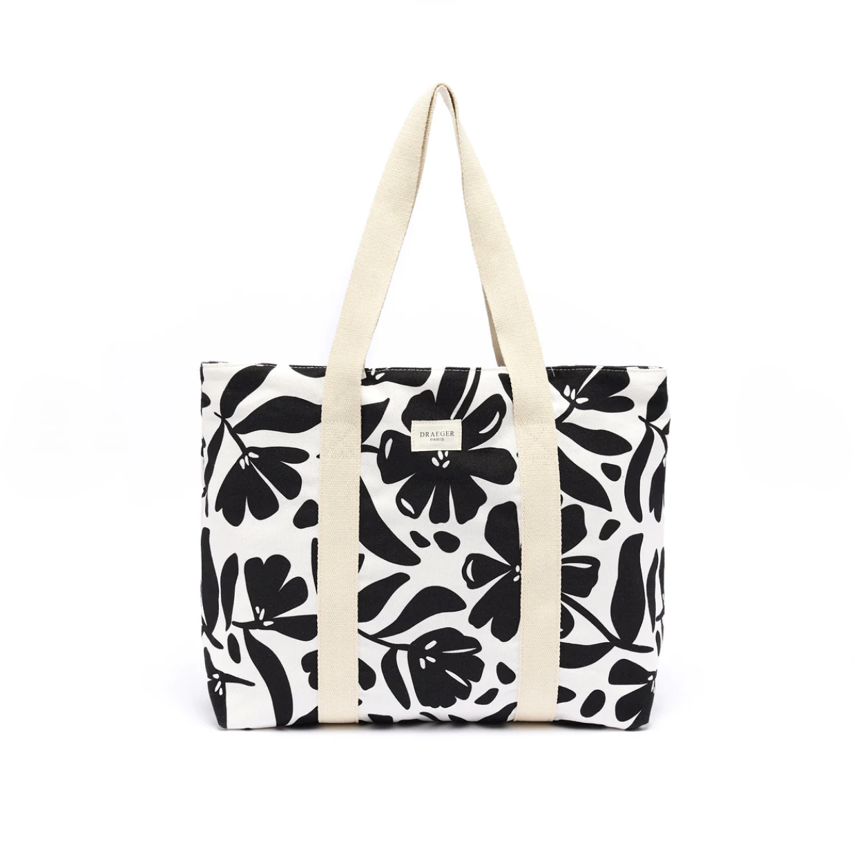 Tote bag FLORES NEGRO - DRAEGER