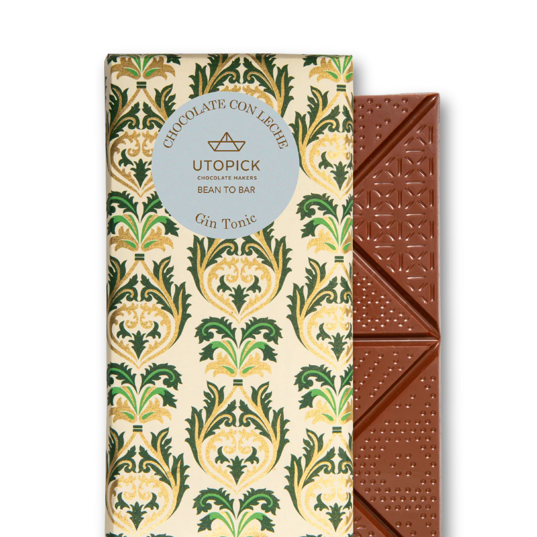 Tableta de Chocolate con Leche GIN TONIC - UTOPICK