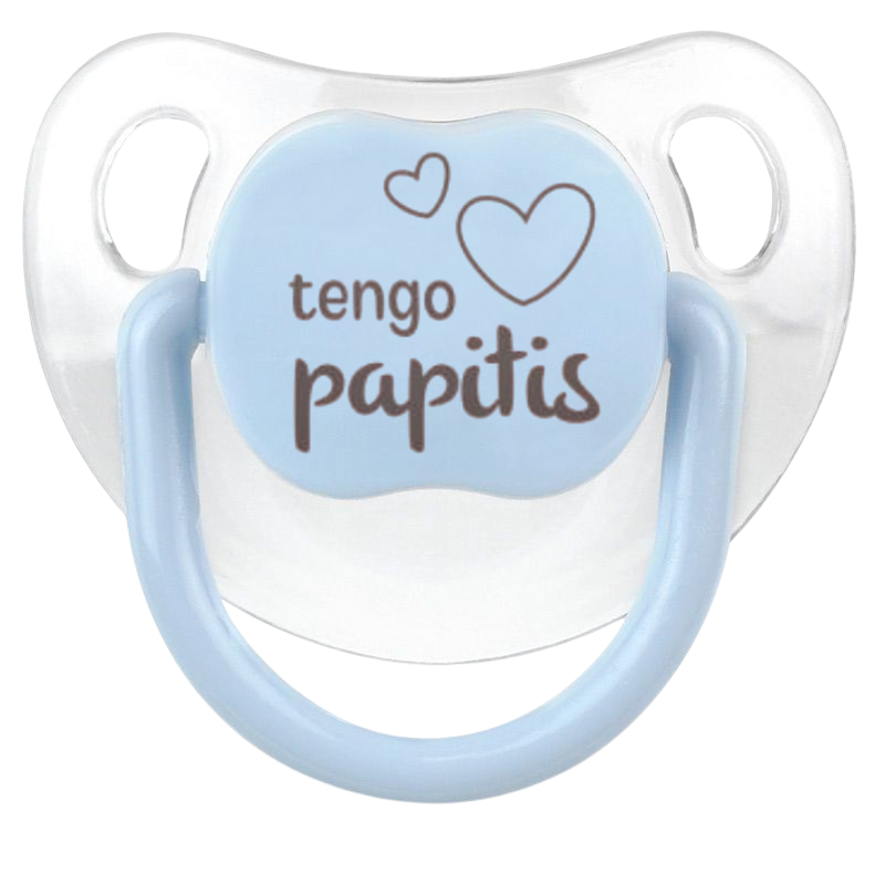 Chupete Divertido Tengo Papitis Azul - MI PIPO