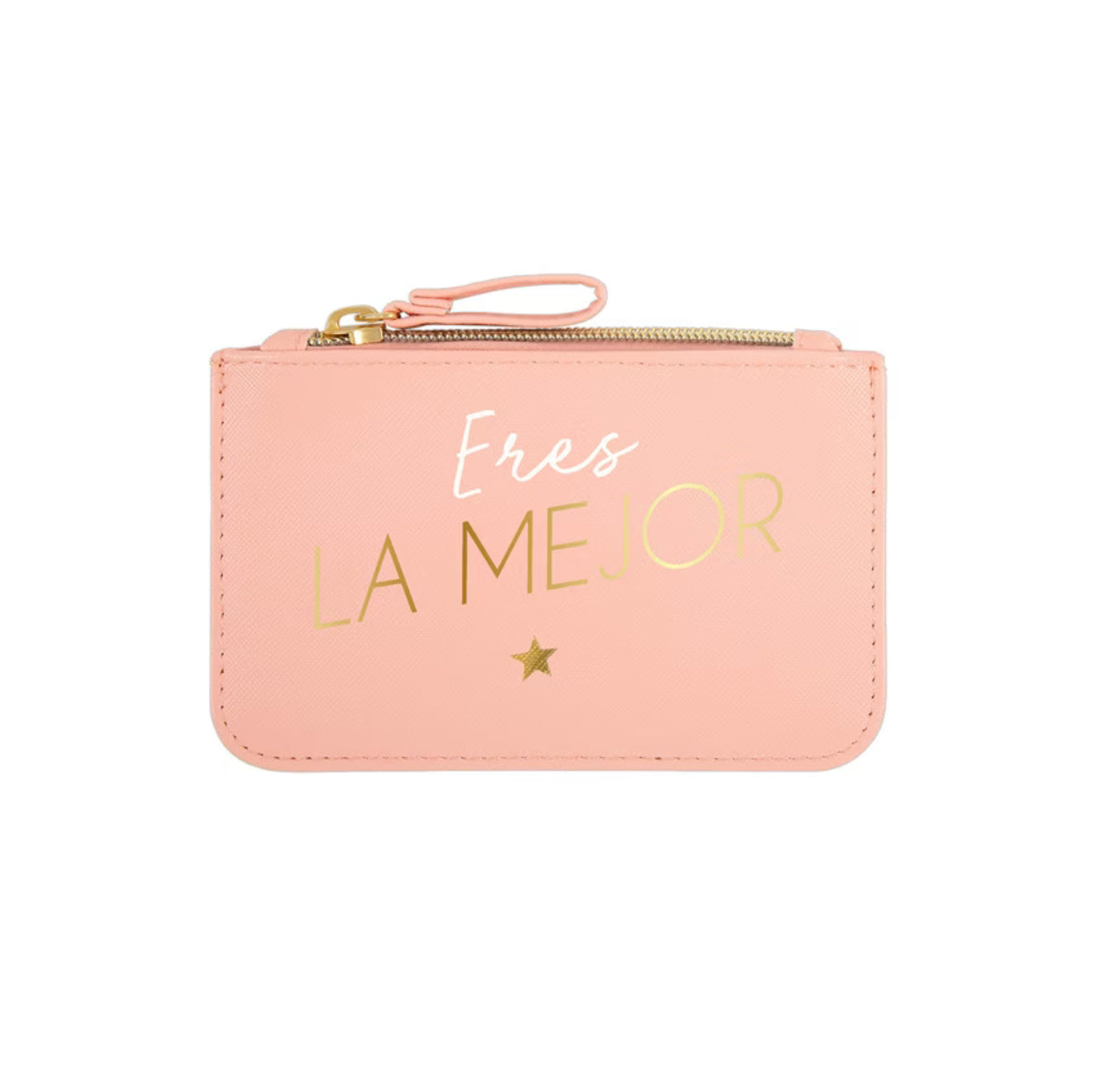 Portatodo Pequeño con Cremallera ERES LA MEJOR Rosa y Dorado - DRAEGER