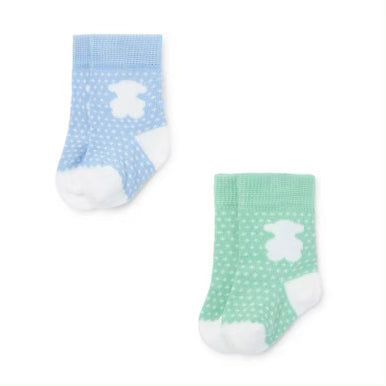 Pack de 2 Calcetines SSOCKS Azul- Tous Baby