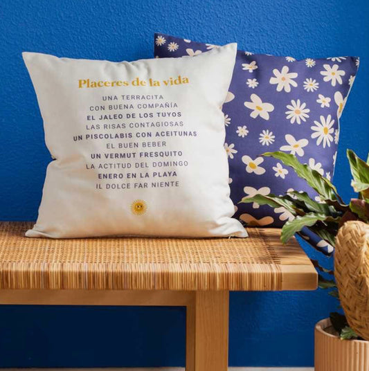 Cojín PLACERES DE LA VIDA - UO*