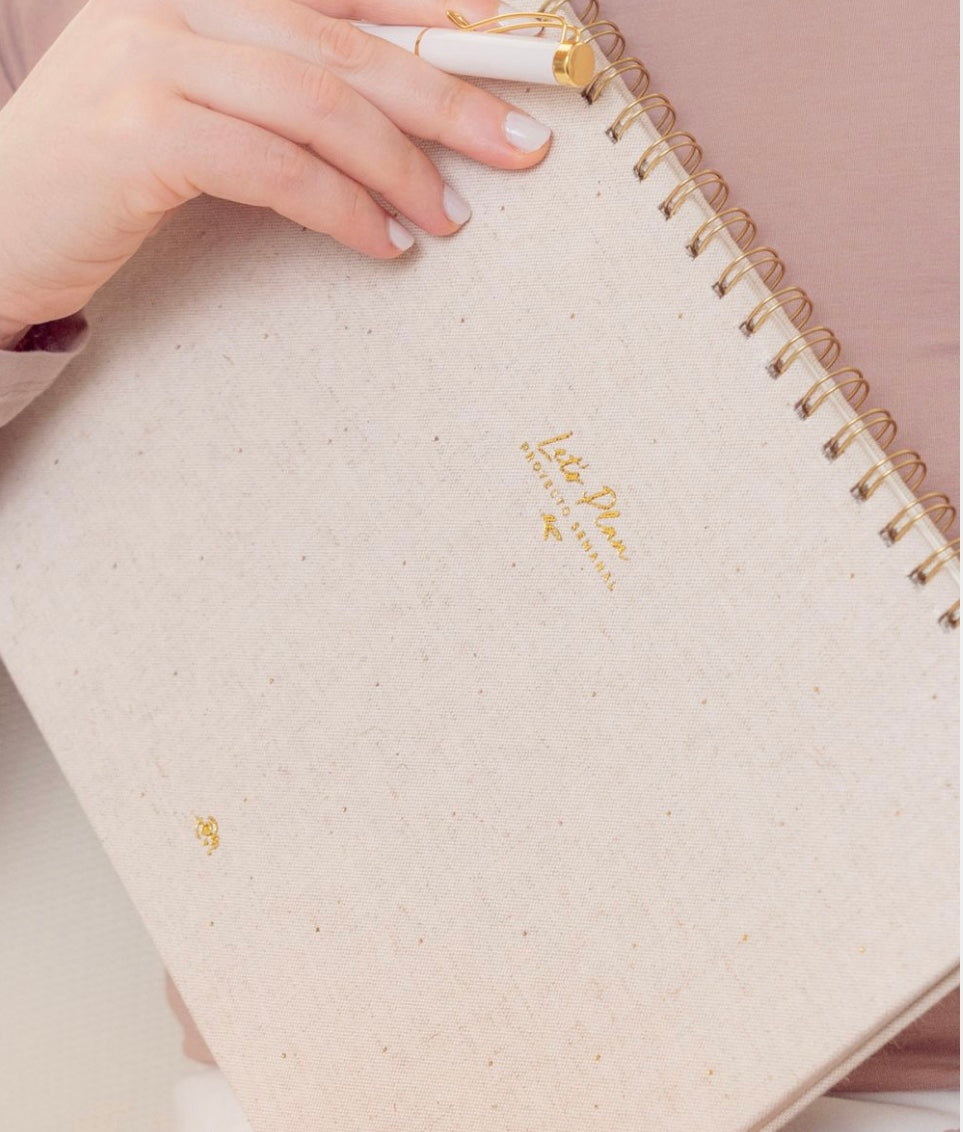 Planificador Entelado Proyecto Semanal LET’S PLAN Arena - The Great Moustache