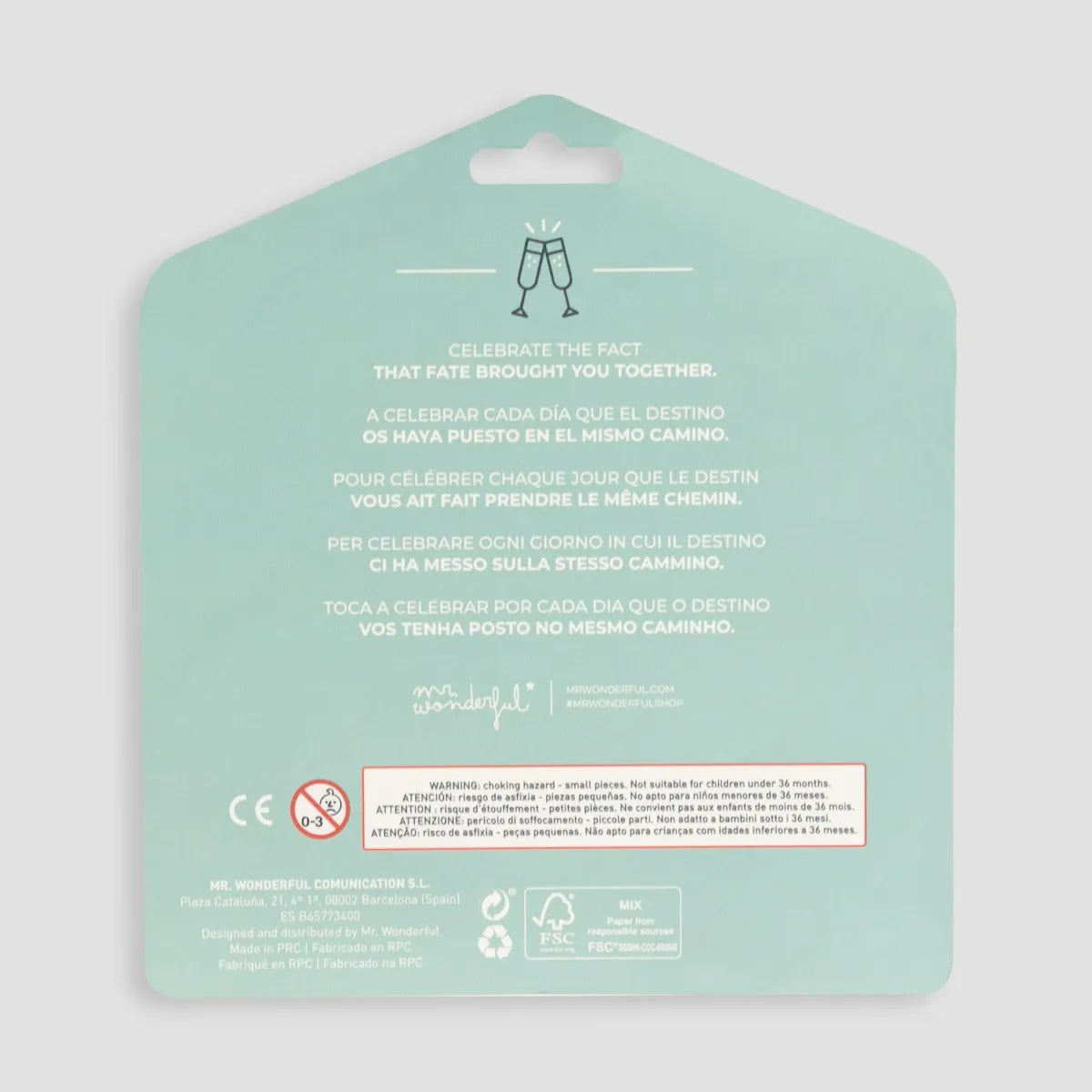 Set de 2 Llaveros Corazón PARA DOS QUE SE QUIEREN UN MONTÓN Hombre+Mujer - Mr. Wonderful