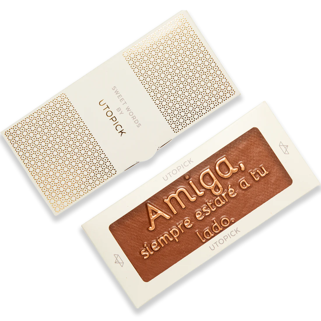 Tableta de Chocolate AMIGA, SIEMPRE ESTARÉ A TU LADO - UTOPICK