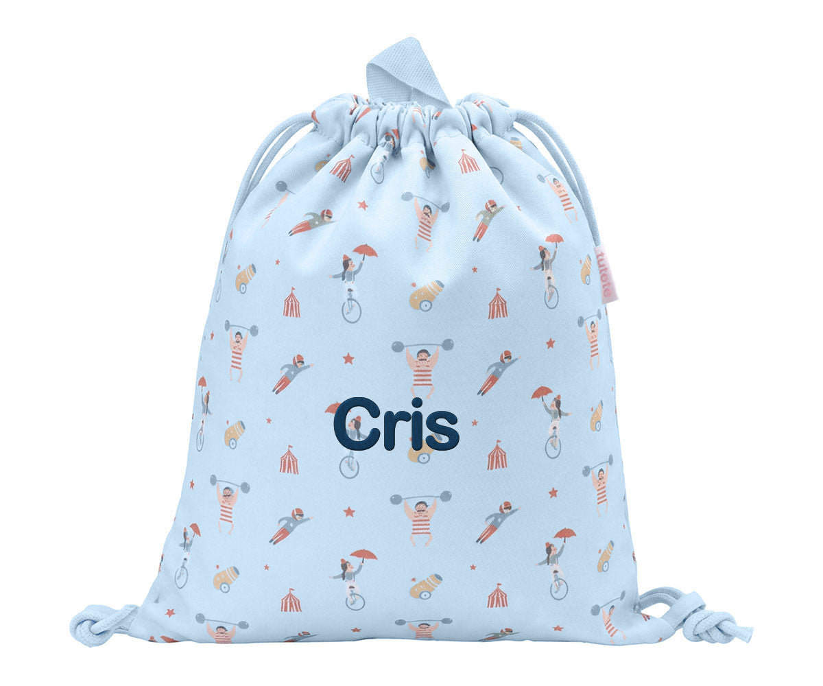 Mochila Saco Tela Circus Show Personalizable