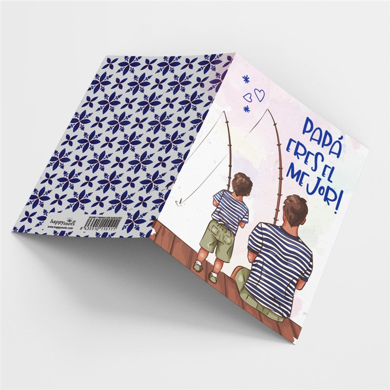 Postal PAPÁ ERES EL MEJOR -HappyMots
