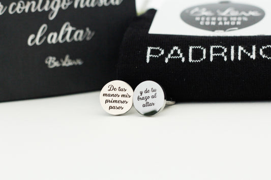 Kit PADRINO Calcetines+Gemelos-Be Love