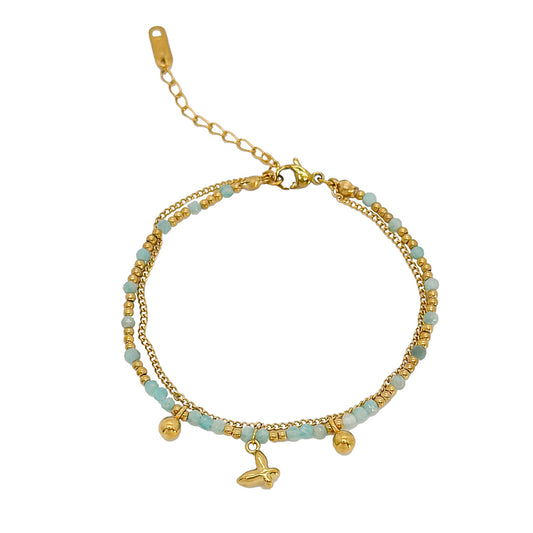 Pulsera Mariposa con piedras naturales