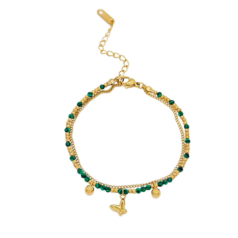 Pulsera Mariposa con piedras naturales