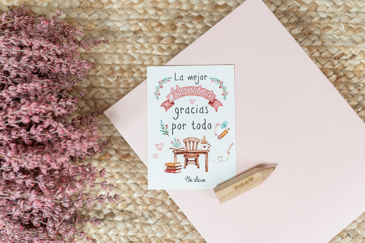 Usb PROFE DE CORAZÓN- Personalizable- Be Love