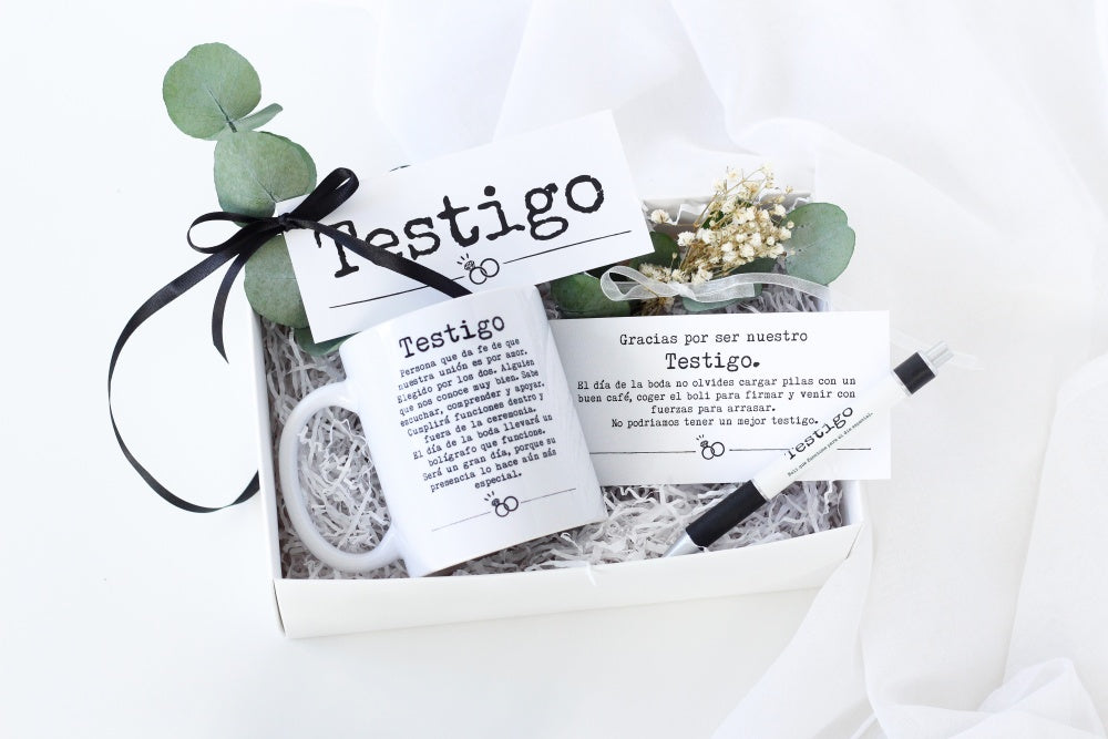 KIT TESTIGO - TAZA+ BOLI + POSTAL EN CAJITA - Be Love