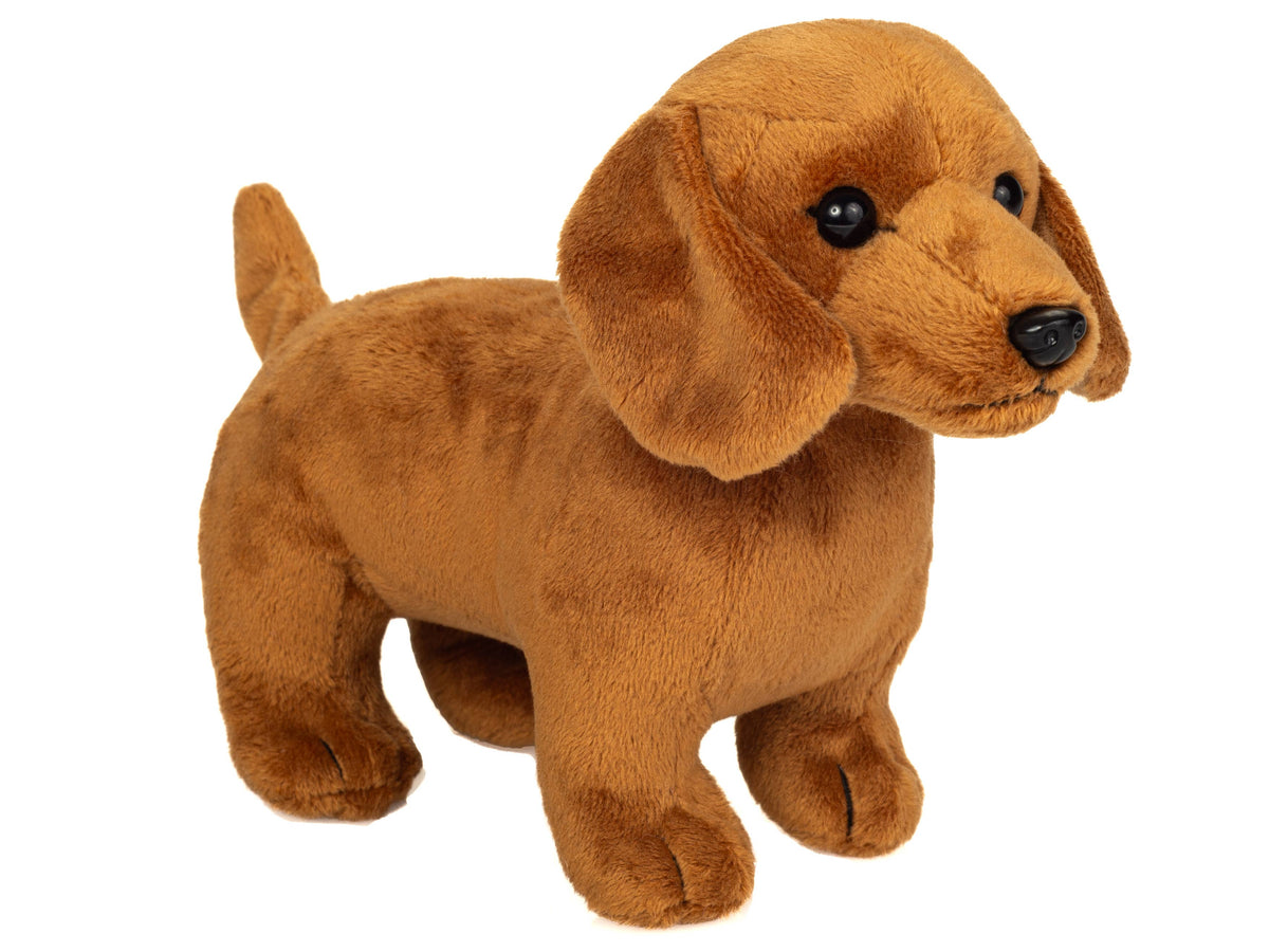 Perro salchicha de pie 3 colores a elegir 21 cm