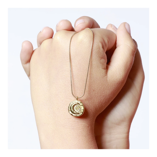 COLLAR MOON ACERO- Be Love