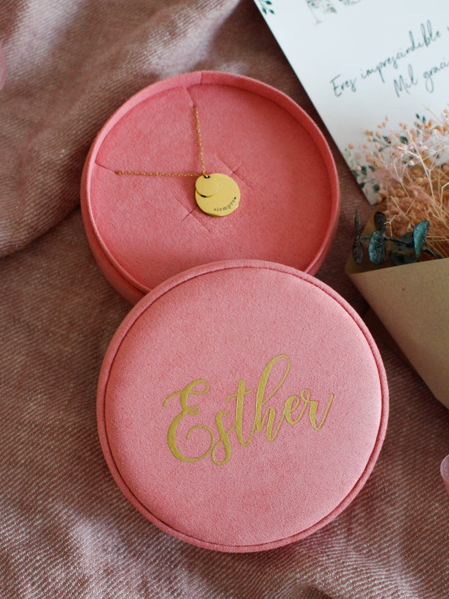 Gargantilla en caja Joyero Personalizado- Be Love