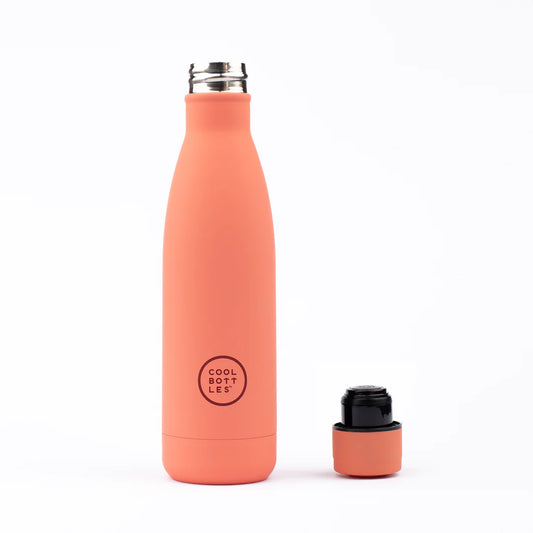 Botella Térmica de Acero Inoxidable PASTEL CORAL 500ml - COOL BOTTLES