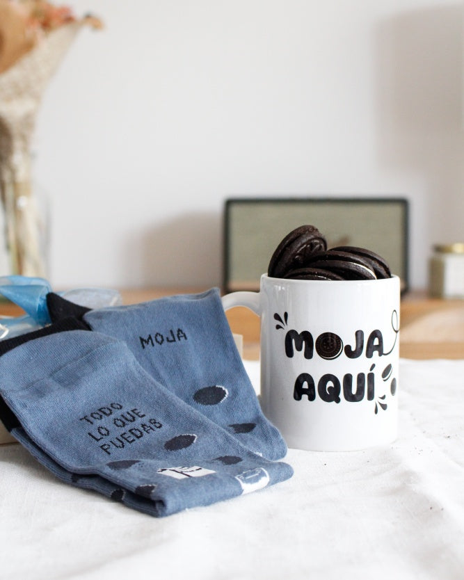 Kit Taza+Calcetines Moja todo lo que Puedas-Be Love