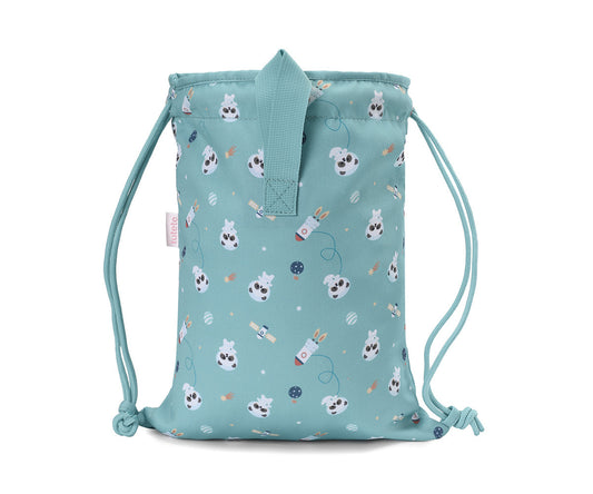 Mochila Saco Tela Pandas in Space - Tutete
