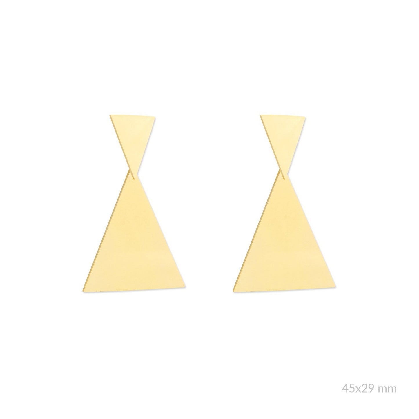 Pendientes Acero Triángulo