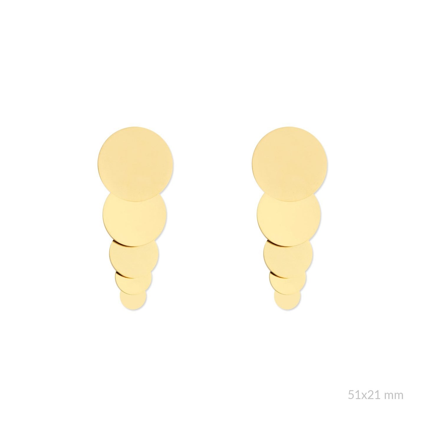 Pendientes Círculos Acero