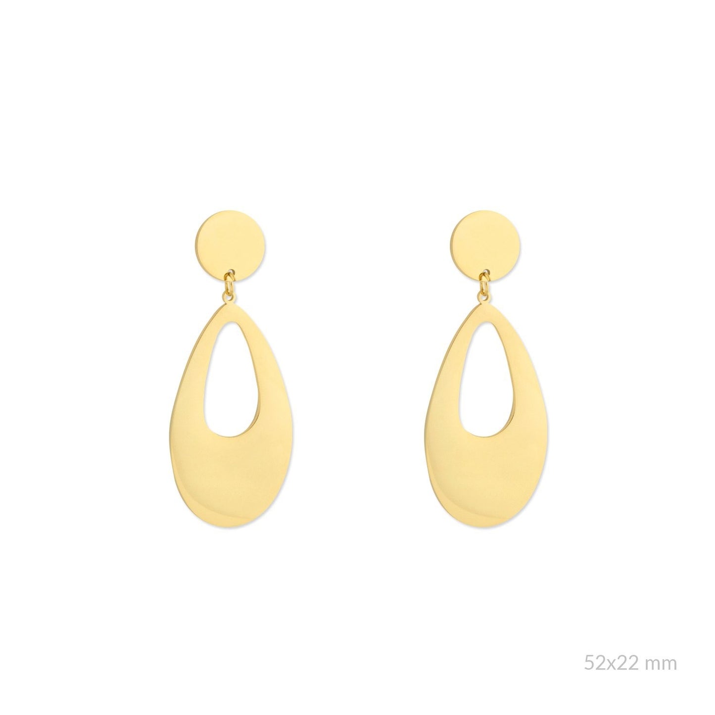 Pendientes Ovalo Acero