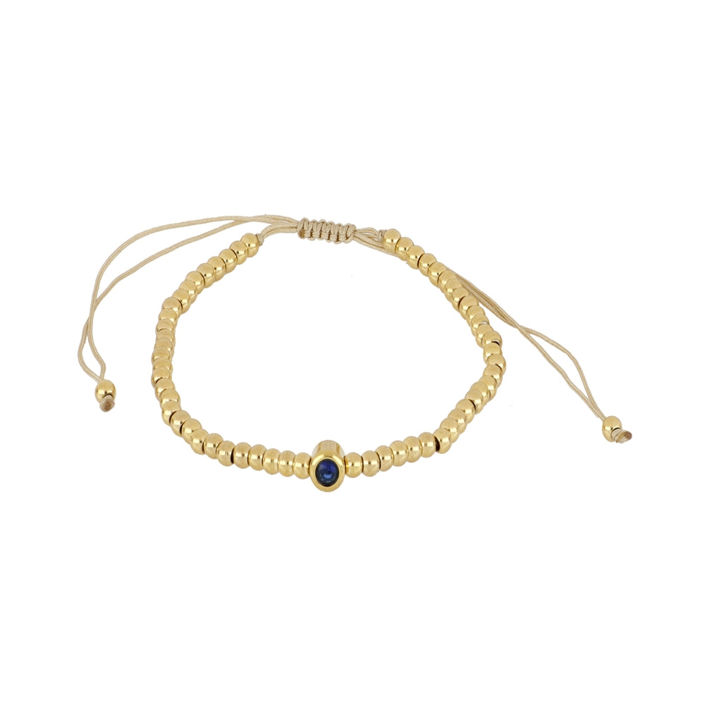 Pulsera Macramé Acero y Circonita- Be Love