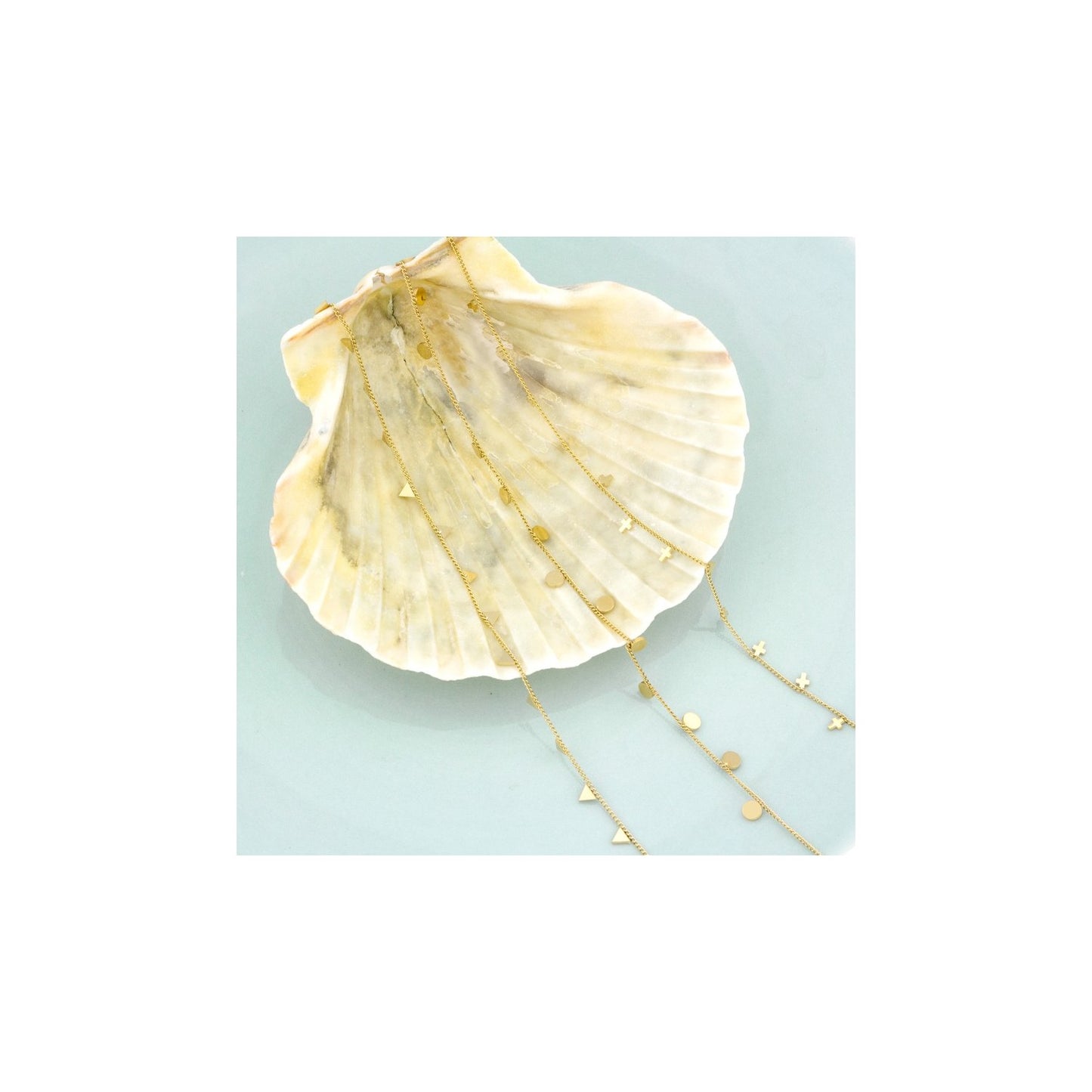 Tobillera Luna Llena- Acero