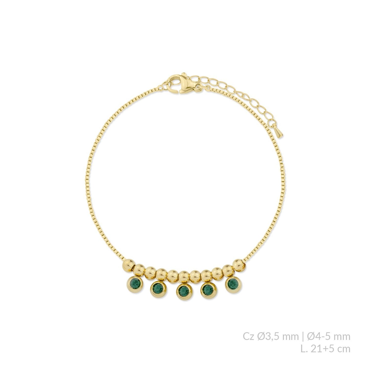 Tobillera GREEN- Acero