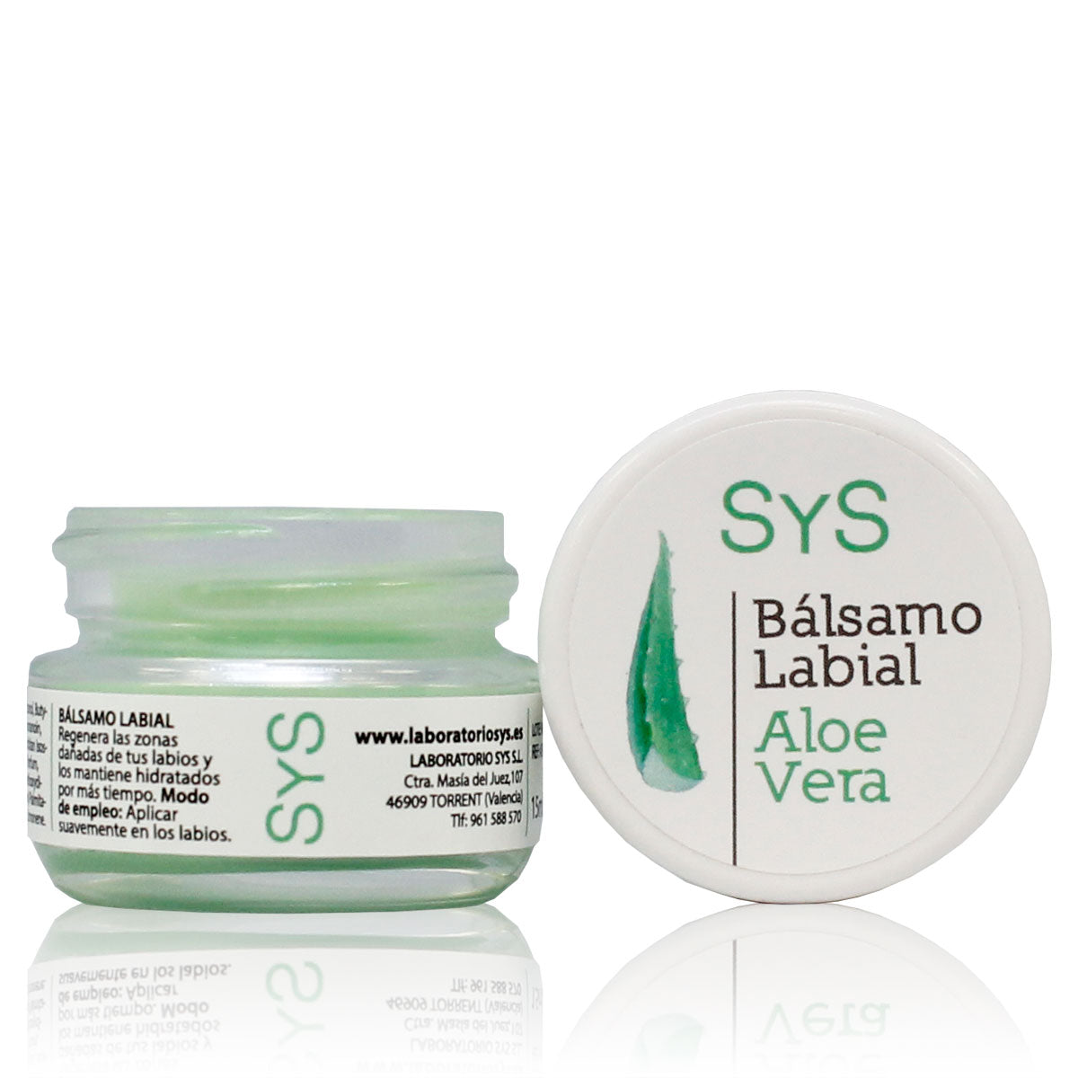 Bálsamo Labial 15ml ALOE VERA - SYS COSMÉTICA NATURAL