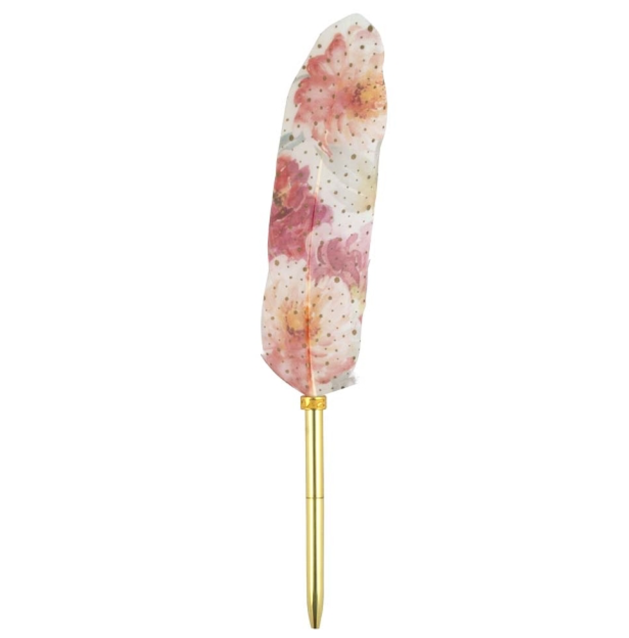 Bolígrafo Pluma ROSA Y CORAL - ARTEBENE