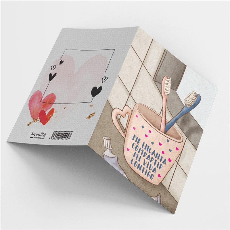 Postal - Me encanta compartir mi vida contigo