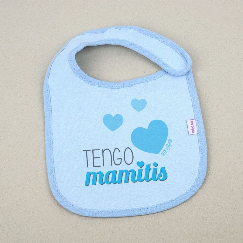 Babero TENGO MAMITIS Rosa/Azul - Mi Pipo