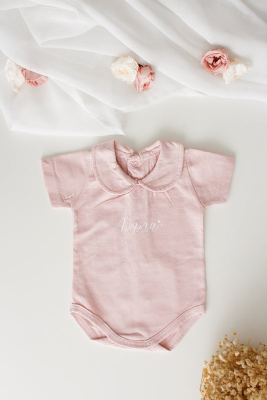 Body Personalizado con cuello AZUL/ROSA- Be Love