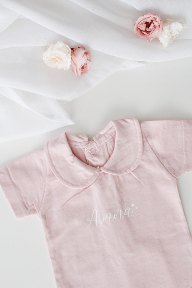 Body Personalizado con cuello AZUL/ROSA- Be Love