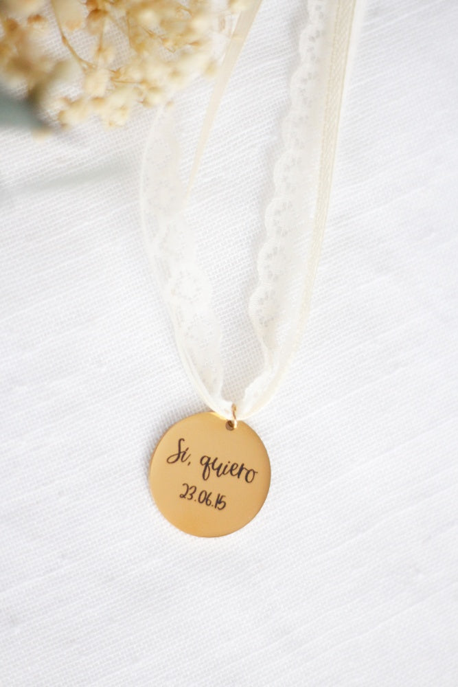 Medalla ramo "Sí, quiero" - Be Love