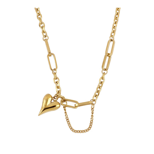 COLLAR PURE HEART-ACERO