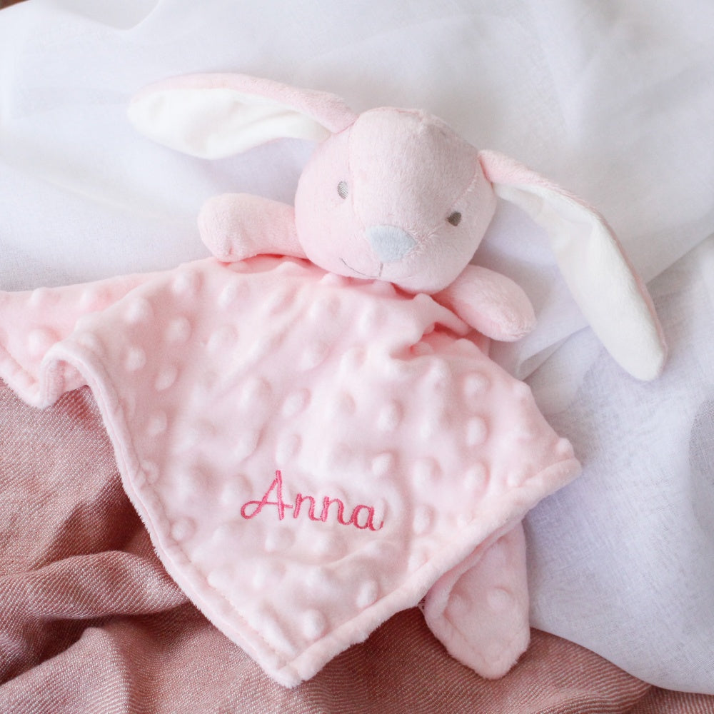 Doudou conejito rosa